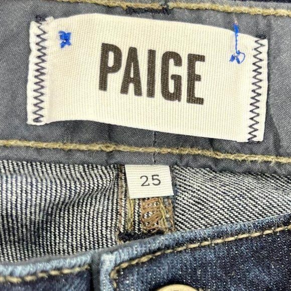 Paige Edgemont High Rise Zipper Skinny Moto Jean - Picture 3 of 9
